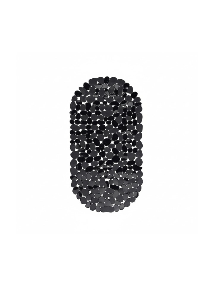 Badewannenmatte in Schwarz - (B)36 x (T)68 cm