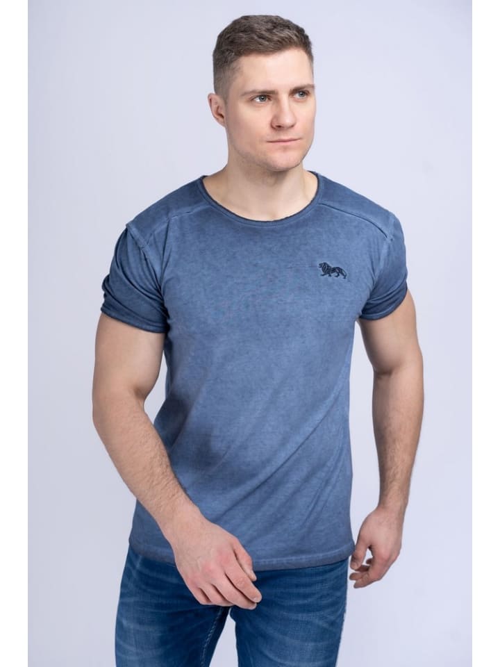 T-Shirt "Portskerra" in Blau