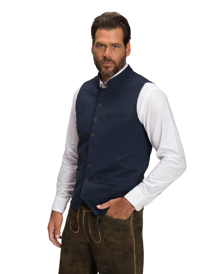 Steppweste in navy blau
