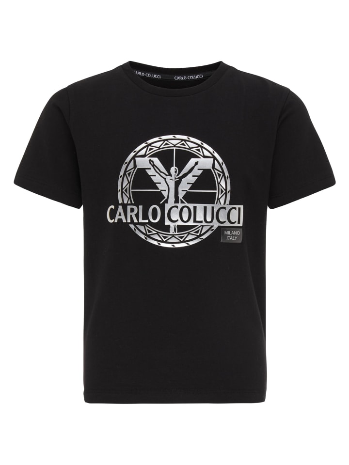 T-Shirt Canazza in Schwarz