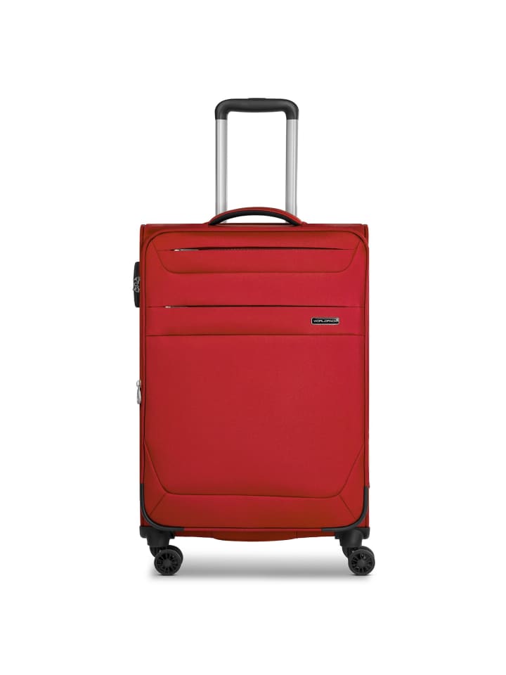 Chicago 4 Rollen Trolley M 67 cm mit Dehnfalte dark-red
