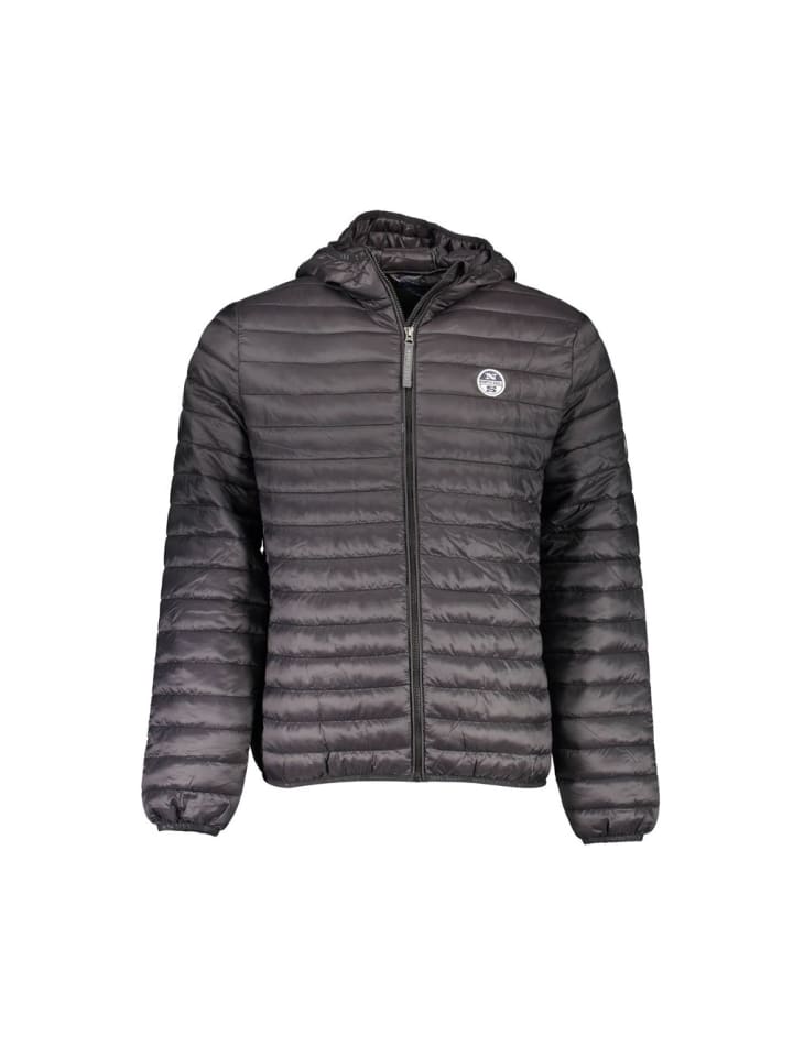 Schwarz Polyamid Herren Jacke