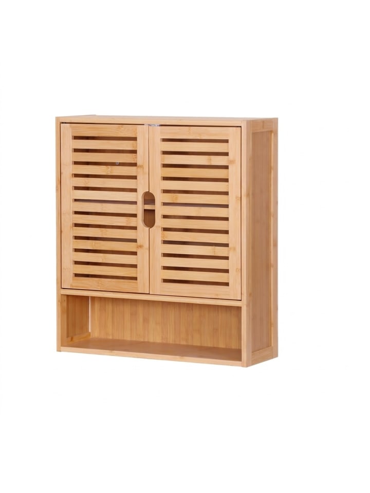 Hängeschrank in Natur - (B)59 x (H)66 x (T)21 cm