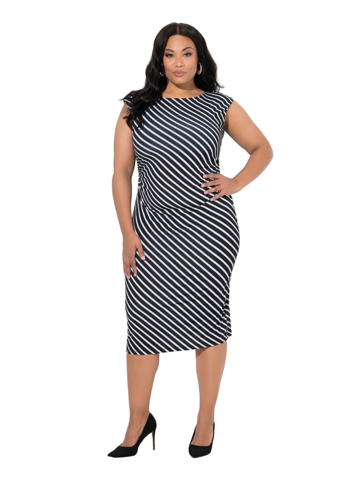 Midikleid in schwarz