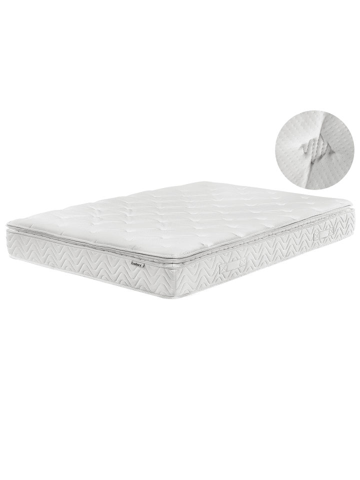 Matratze AURA HYBRID PRO in Beige - (W) 160 x (H) 25 x (L) 200 cm