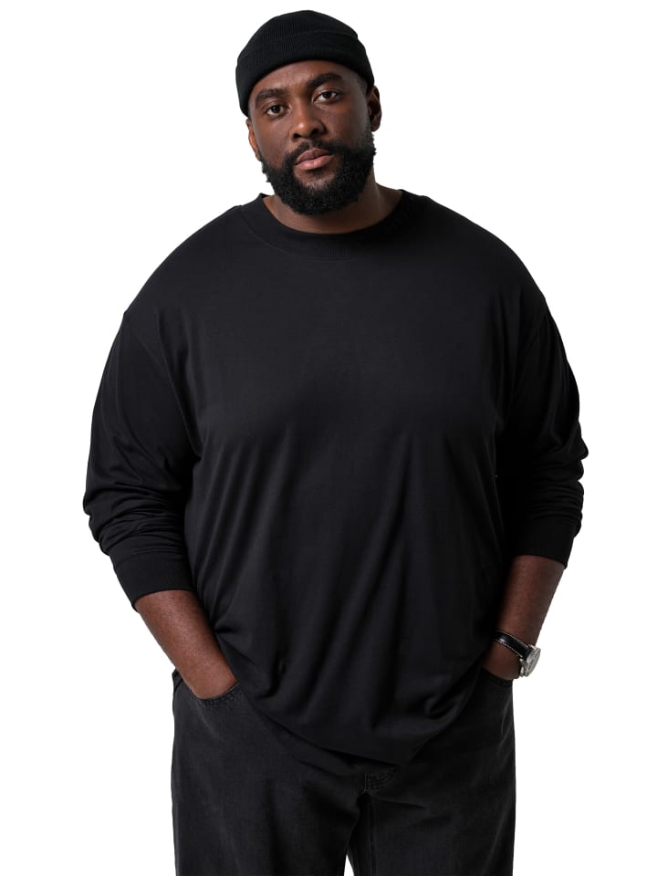Kurzarm T-Shirt in schwarz