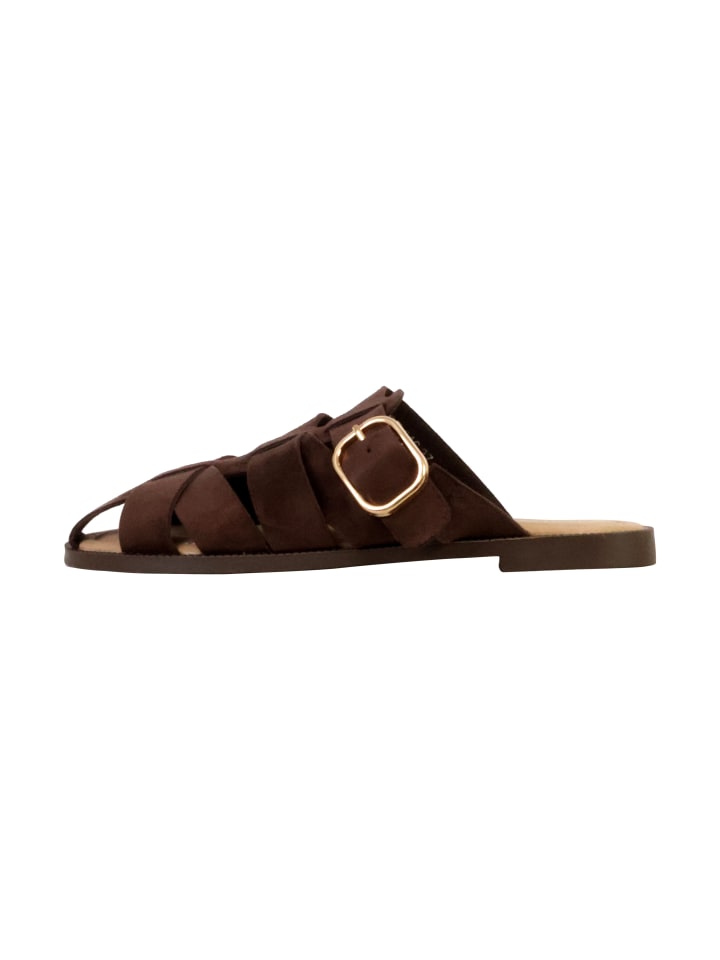 Sandalen zum Hineinschlüpfen Braun