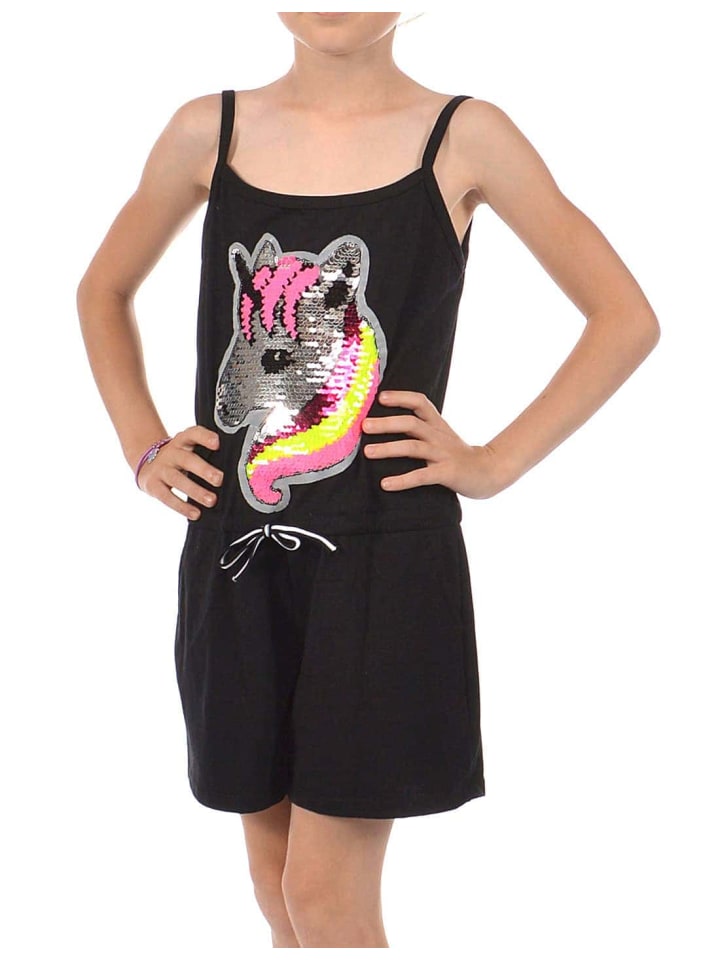 Jumpsuit in Schwarz - Bunt
