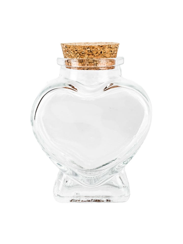 12x Glasflaschen-Set in Transparent - 90 ml