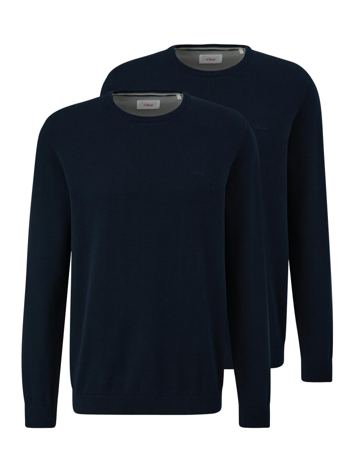 Pullover Basic in Dunkelblau