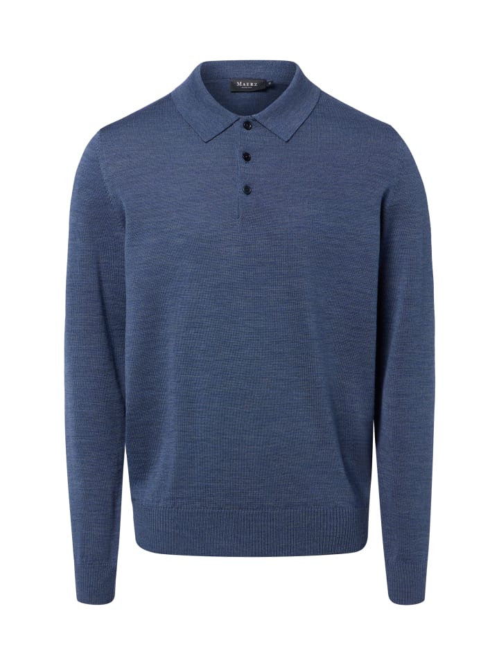 Strickpullover in blau - 0001