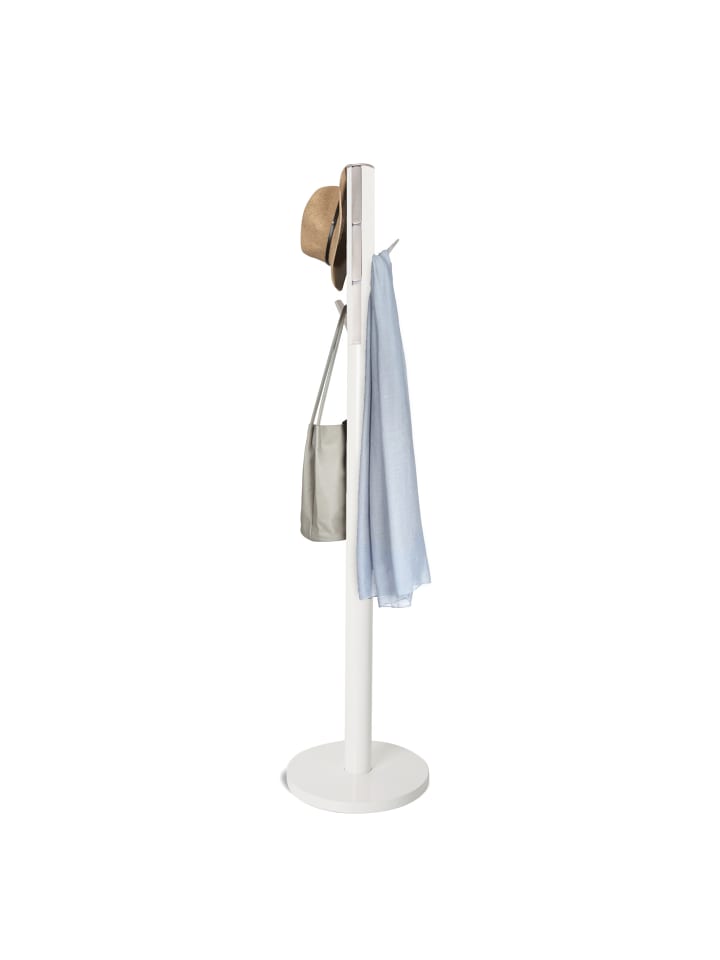 Garderobenständer Flapper weiß 40 x 40 x 168cm in weiß