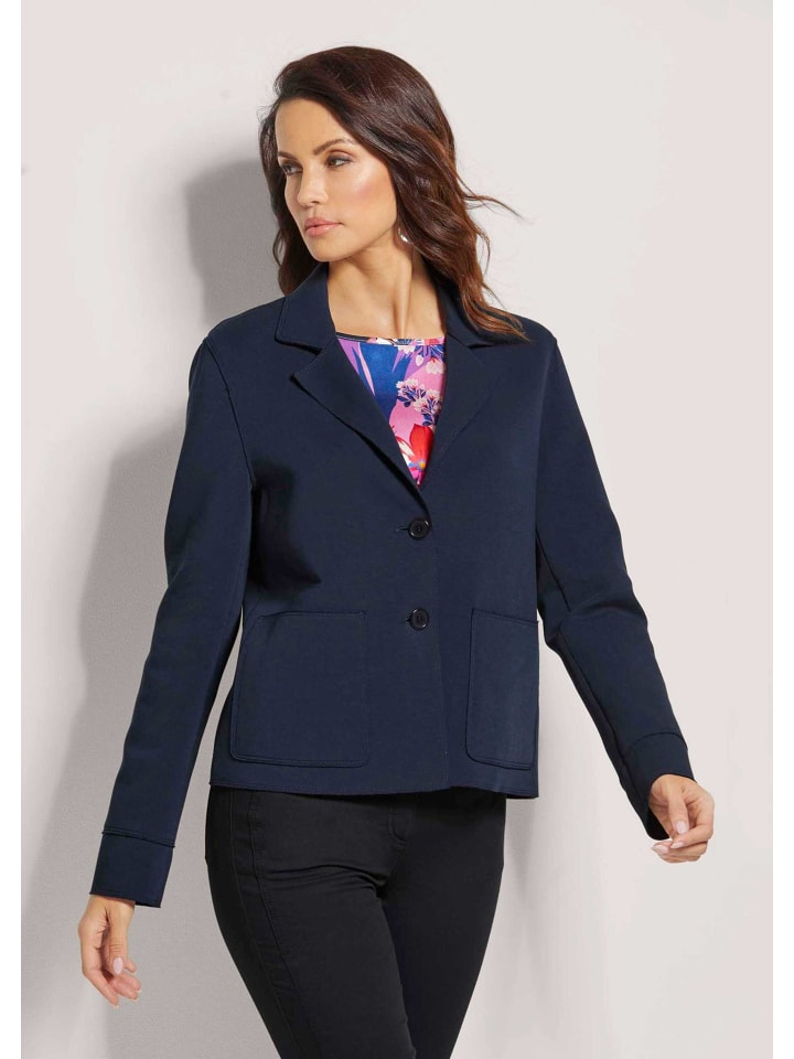 Trendiger Blazer mit grafischem Muster in marine