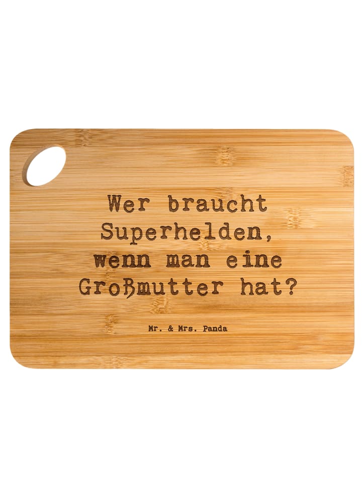 Servierplatte Spruch Großmutter Liebe mit Spruch in Braun