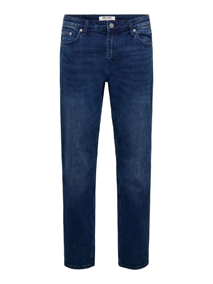 Normal geschnitten jeans in Blue Black Denim
