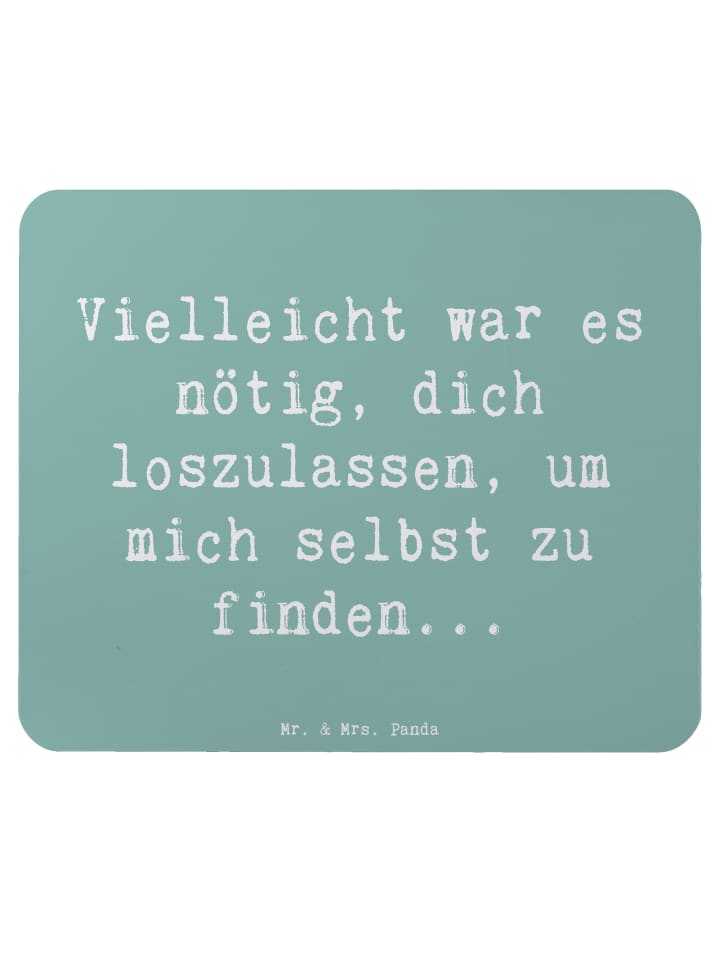 Mauspad Spruch Liebeskummer Selbstfindung mit S... in Meeresbrise