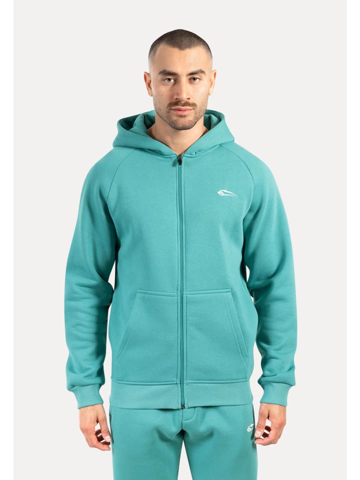 Zip Hoodie Yasin in Petrol