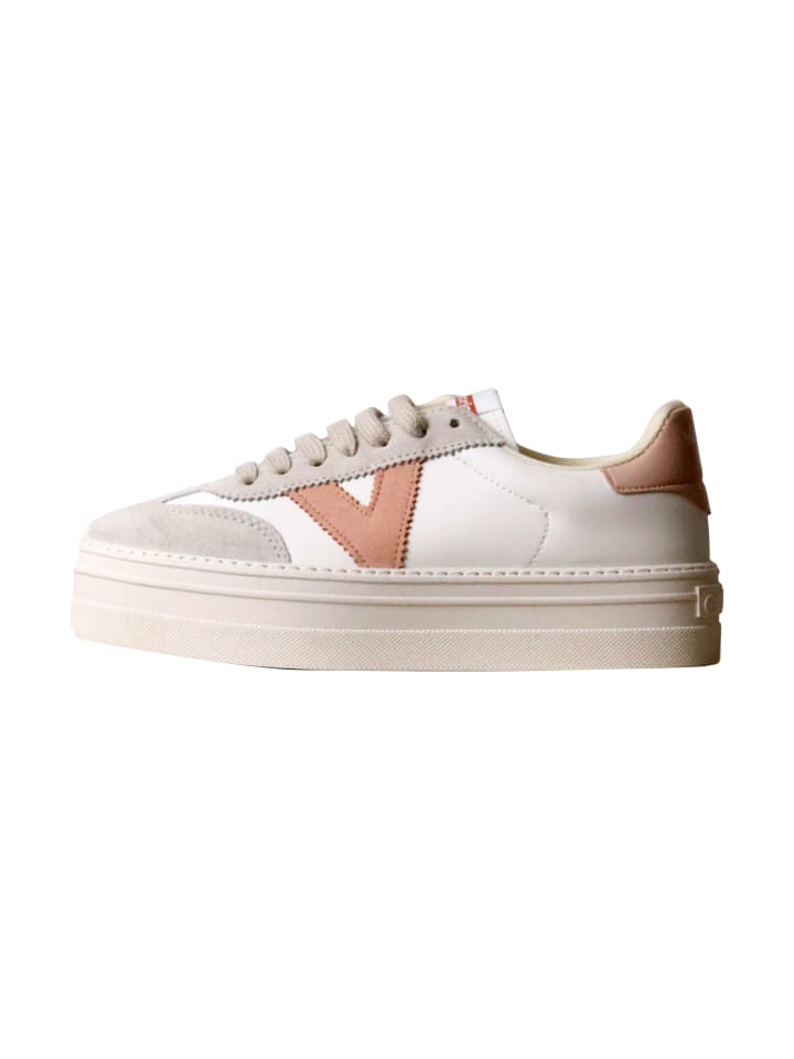 Leder-Sneaker Beige