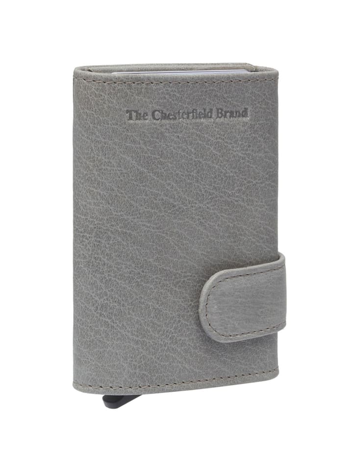 Mannheim Geldbörse RFID Schutz Leder 7 cm light grey
