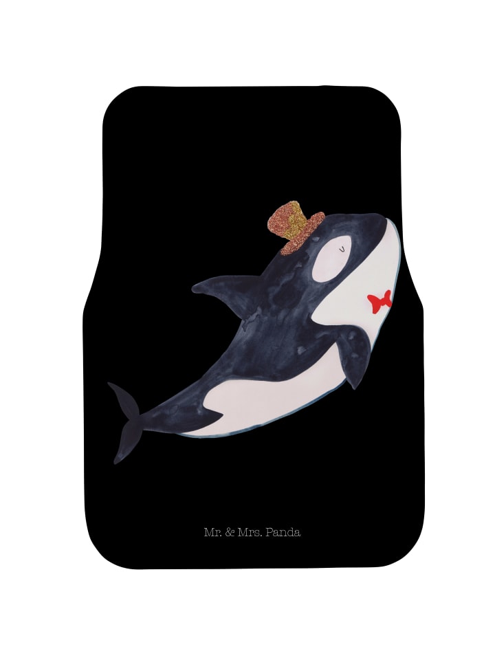 Automatte Orca Zylinder ohne Spruch in Schwarz