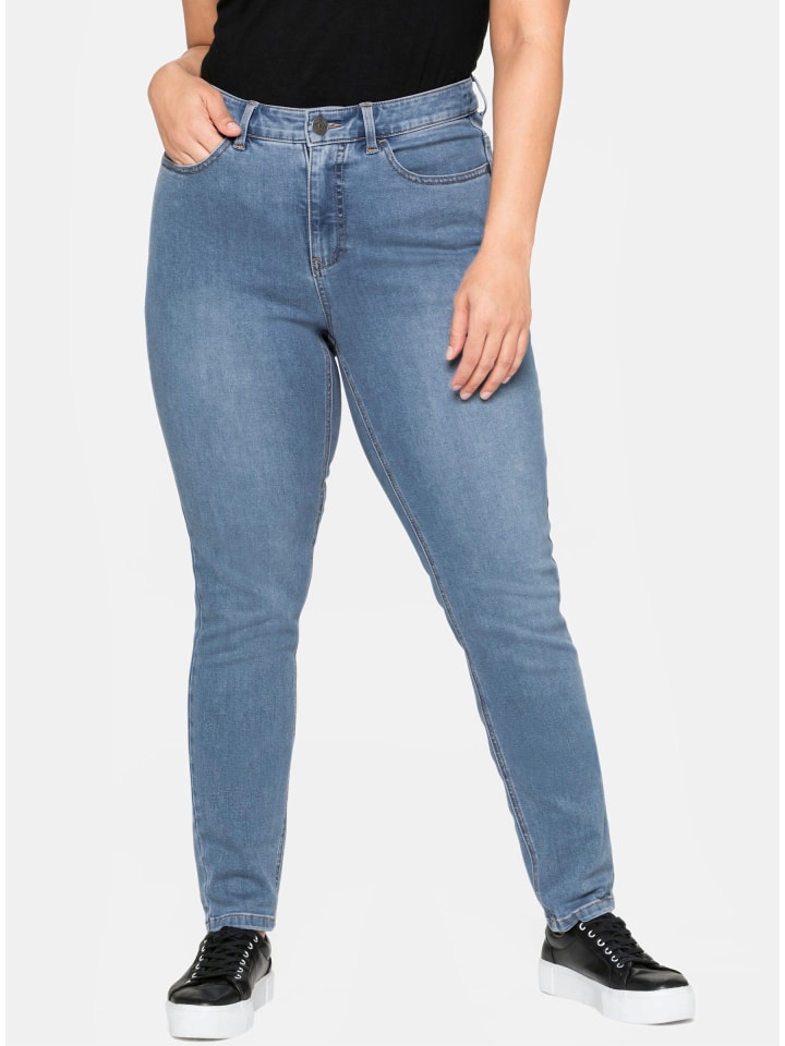 Stretch-Jeans in blue denim