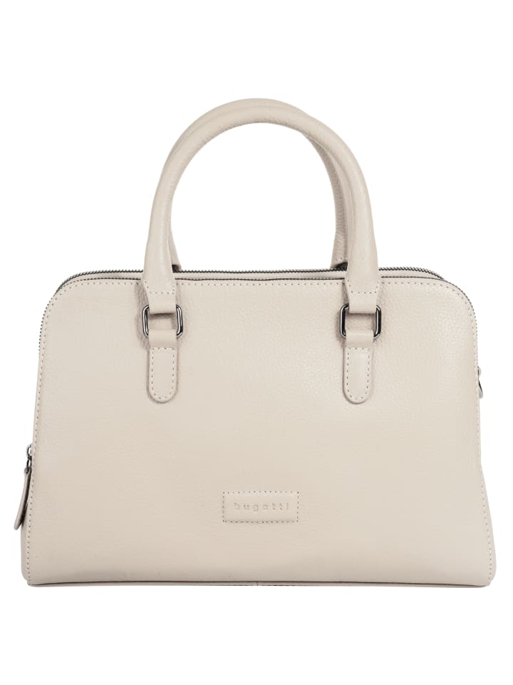 Handtasche ELSA echt Leder in weiß