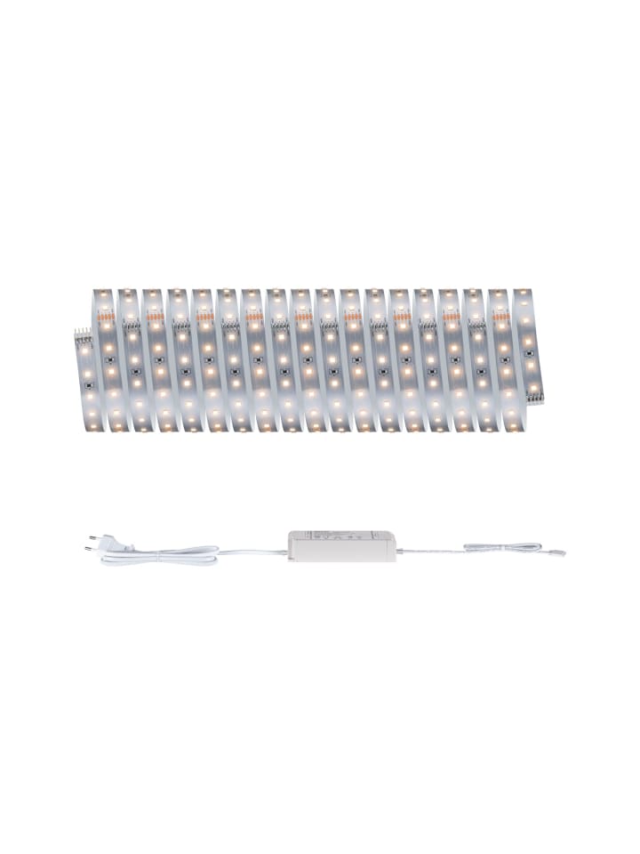 MaxLED 500 Basisset 10m Warmweiß IP20 2700K 28W 230/24V 80VA Silber