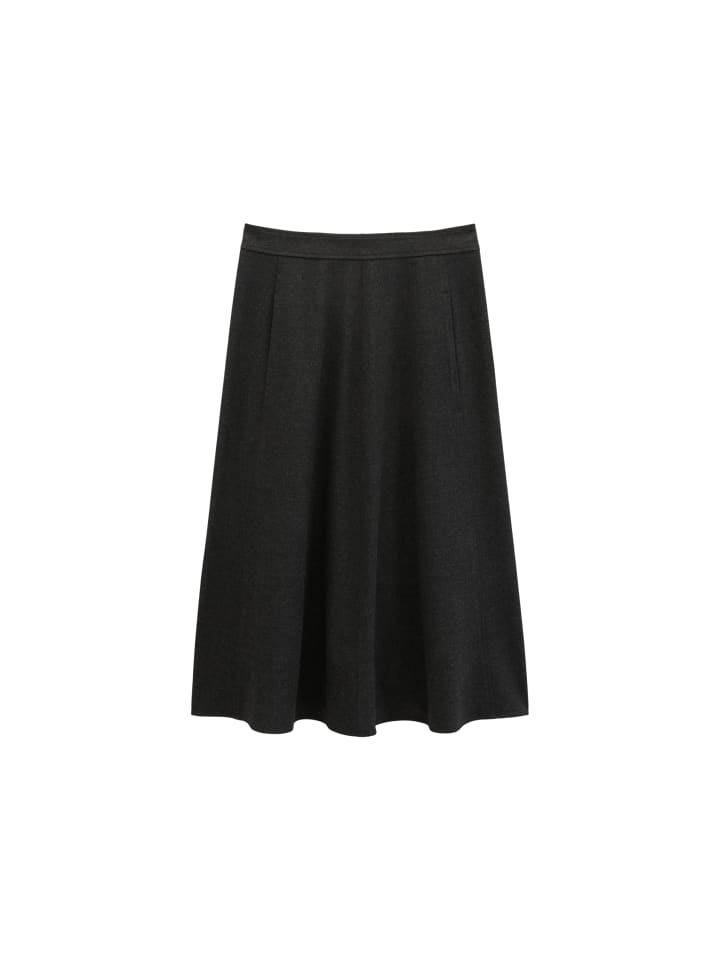 Langer Rock A-Shape in Coal Grey Melange