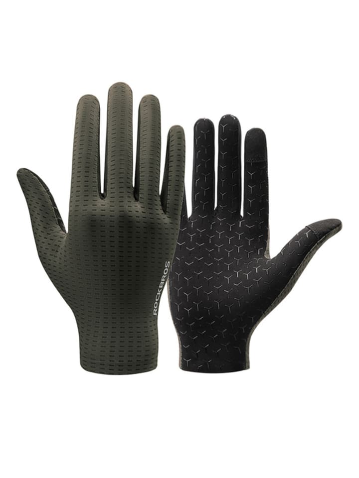 Atmungsaktive Vollfinger-Fahrradhandschuhe (S)