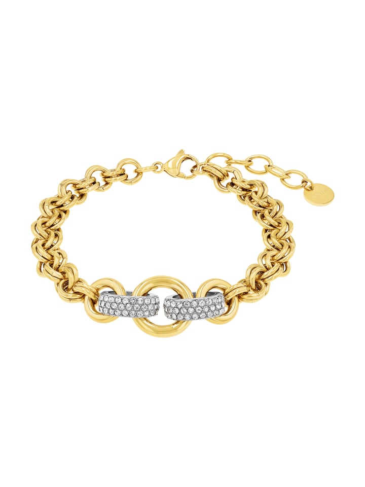 Armband Edelstahl, IP Gold in Gold