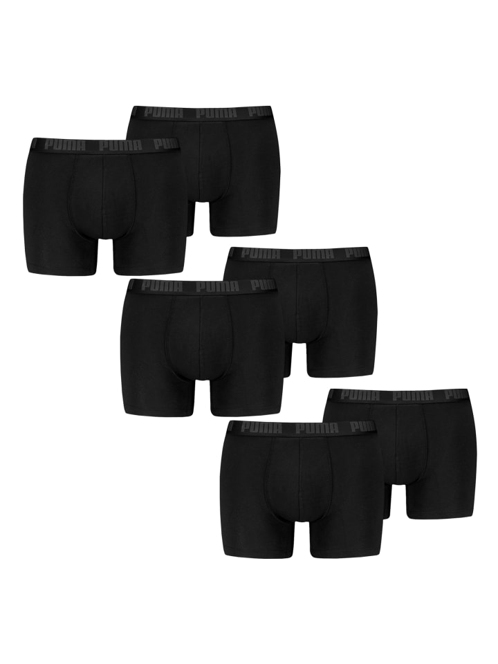 6er Pack Boxers in Schwarz