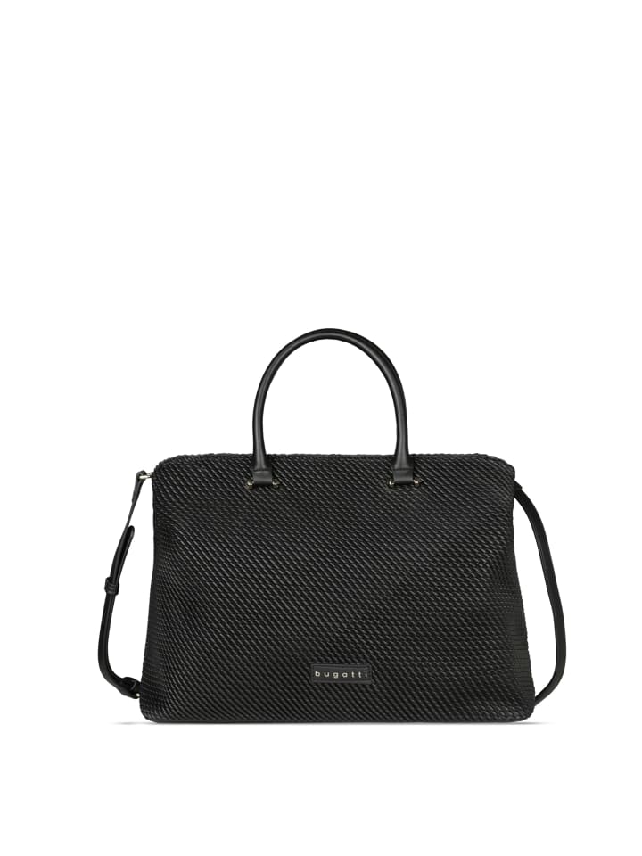 Handtasche JULICE Kunstfaser in schwarz