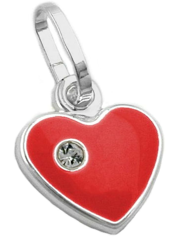 Anhänger 9mm Silber 925 in rot