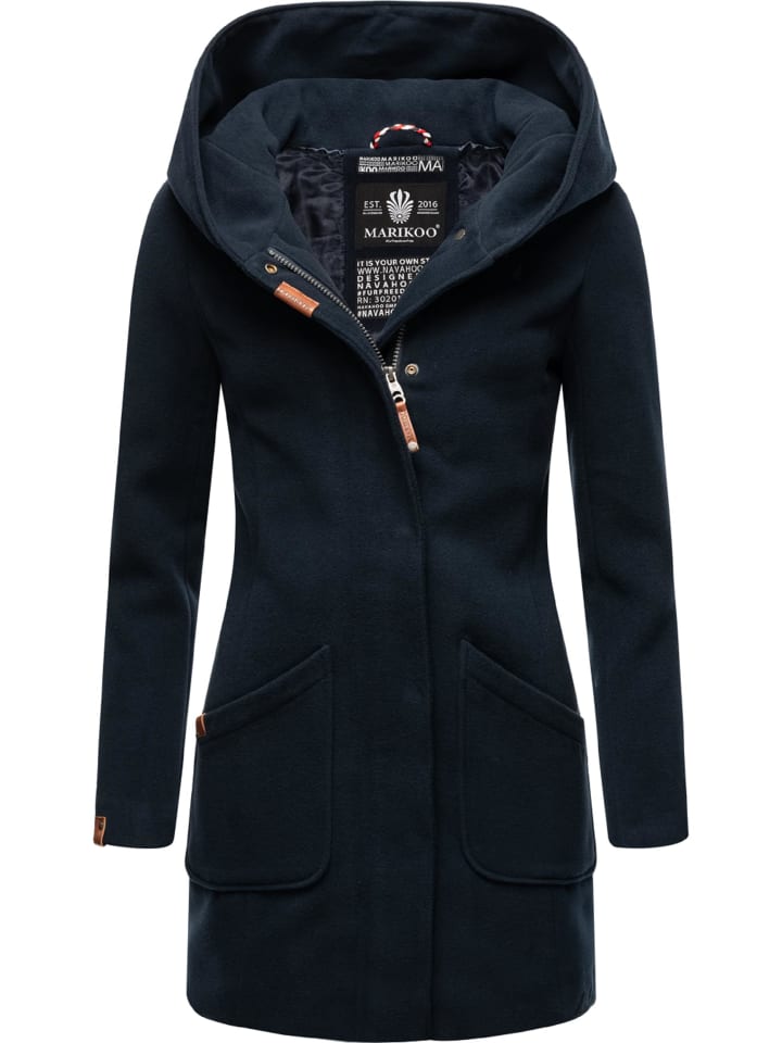 Wintermantel Maikoo in Dark Navy