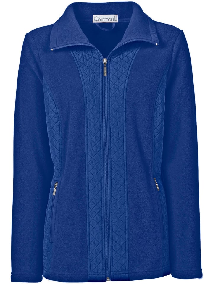 Fleece-Jacke in royalblau