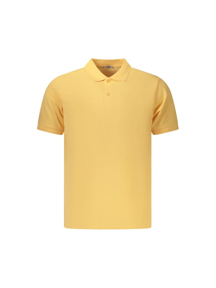 Orange Baumwolle Herren Polo Hemd