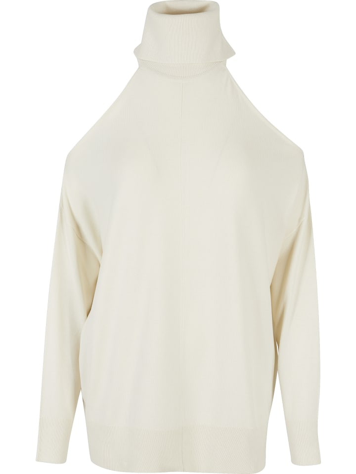 Crew Neck Jumper in whitesand