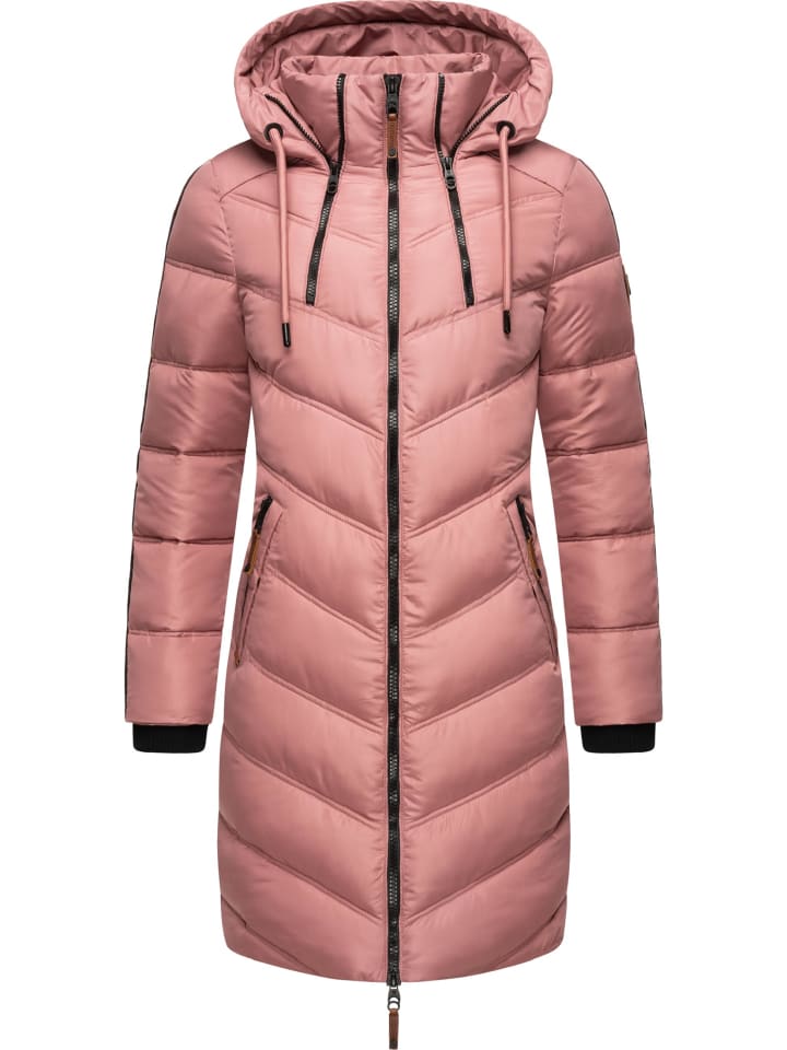 Wintermantel Armasa in Dark Rose