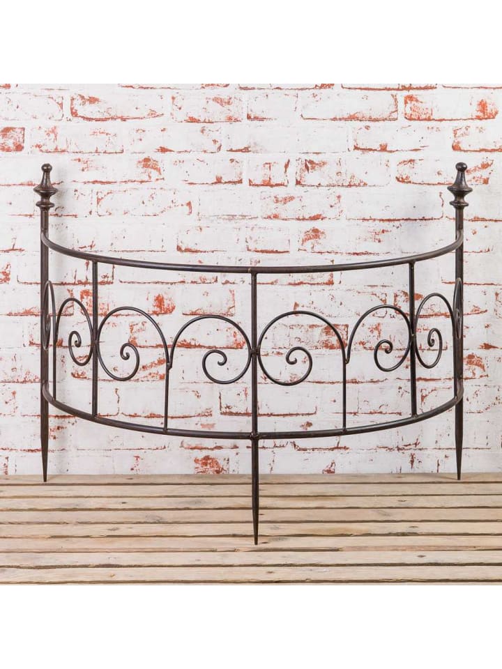 Staudenstütze GIULIA Metall Rankgitter Halbrund 70x50 cm