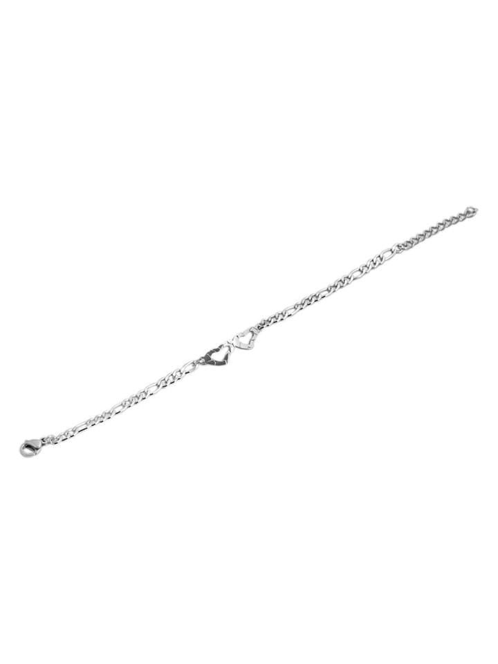 Damen Armband aus Edelstahl 18 cm in silber
