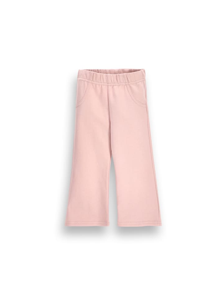 Baumwolljogginghosen in gedämpftes Rosa