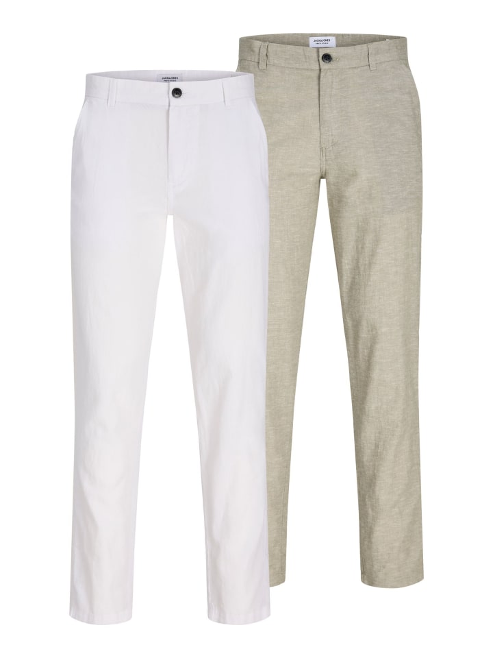 2er-Pack Chino Hose in Bright White