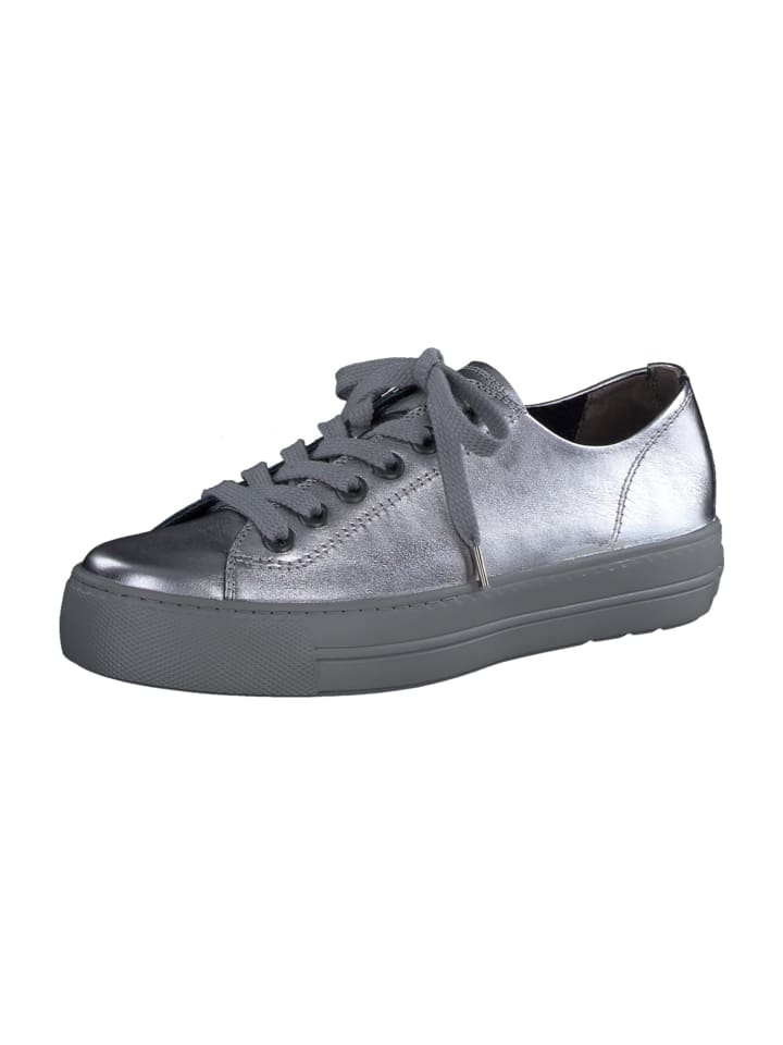 Plateau Schnürschuhe in Grau