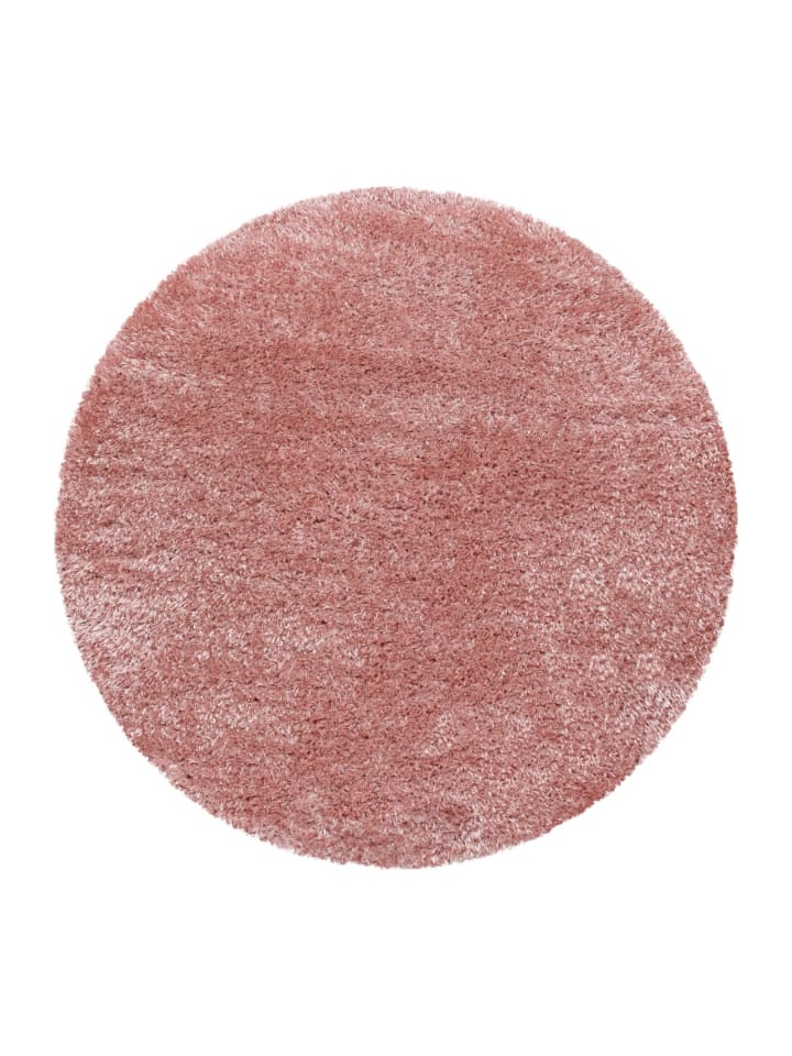Hochflor Teppich Baquoa in Rosa