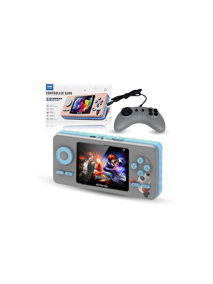 Retro TV Konsole mit Gamepad Grau