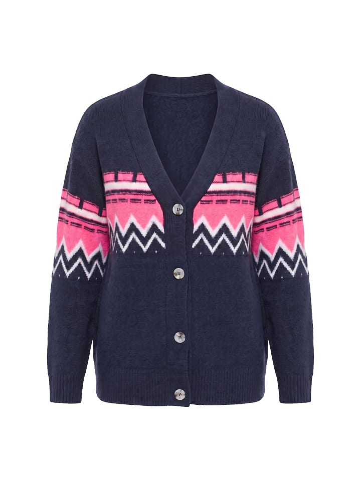 Strickjacke in hyper pink