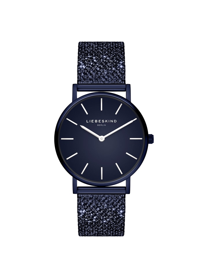 Armbanduhr Glitter-Special in blau