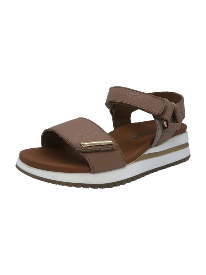 Keilsandaletten in Beige