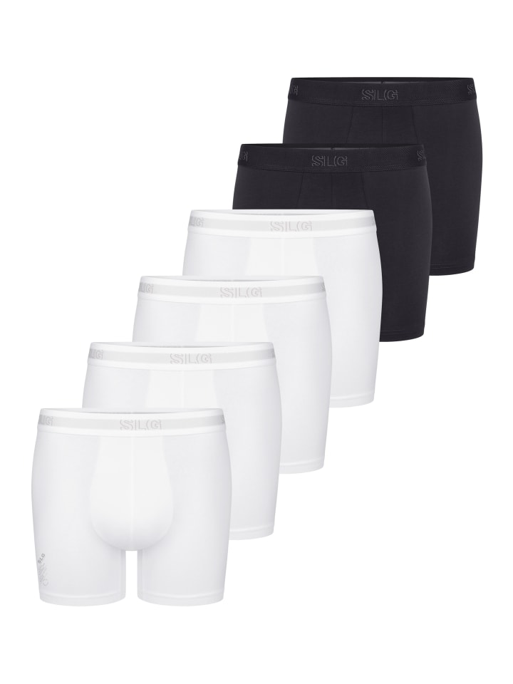Long Short / Pant SLG Base in Weiß / schwarz