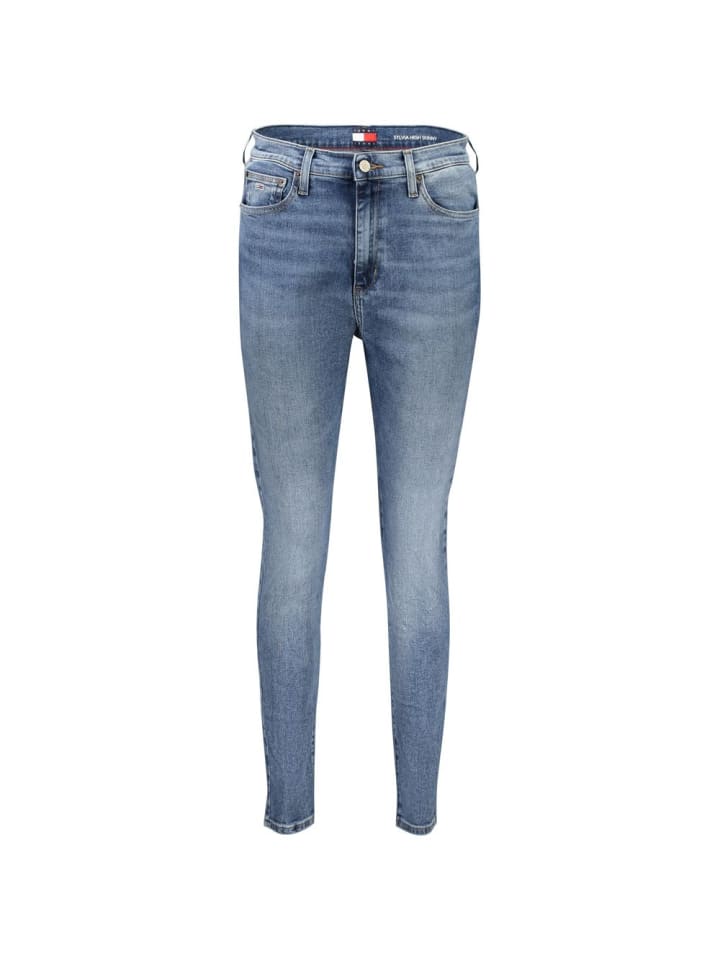 Blau Baumwolle Damen Jeans
